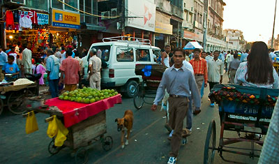 Rickshawride i Old Delhi