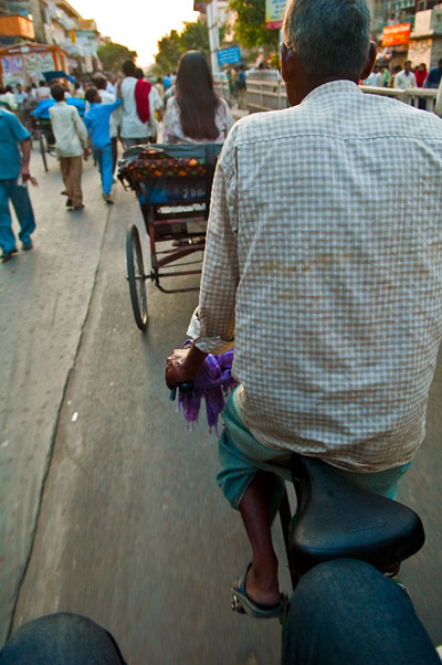 Rickshawride i Old Delhi