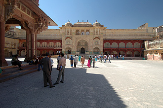 Innergård på Amber Fort