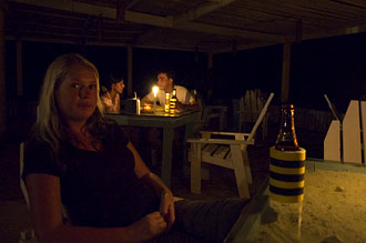 Anki, efter middag på Baan Koh Mak, Koh Mak