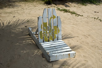 Solstol på Ao Kao Strand, Koh Mak