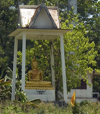 Guld buddha på Koh Mak