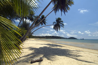Vy över Ao Suan yai strand, Koh Mak