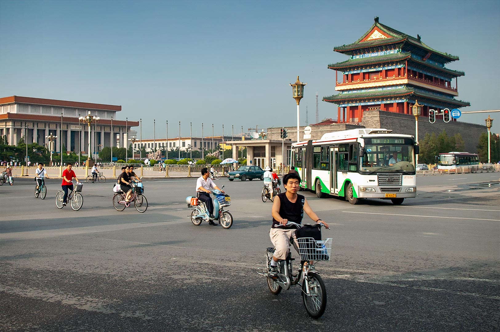 Qianmen eller Zhengyangmen som det också kallas, Front Gate i Beijing