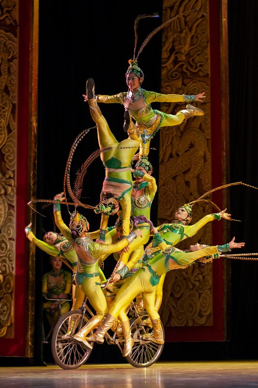 Cykelakrobatik på Acrobatics Macrocosm, Beijing