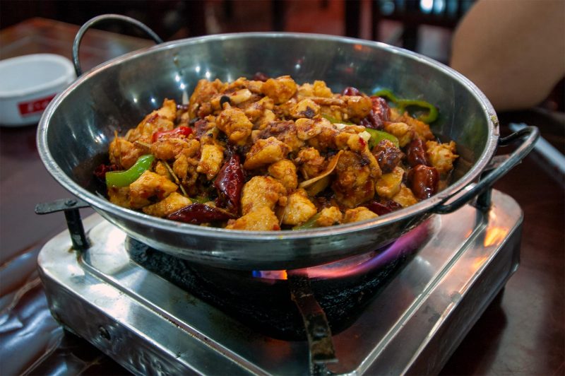 God maträtt på Tian Fu Restaurant i Beijing