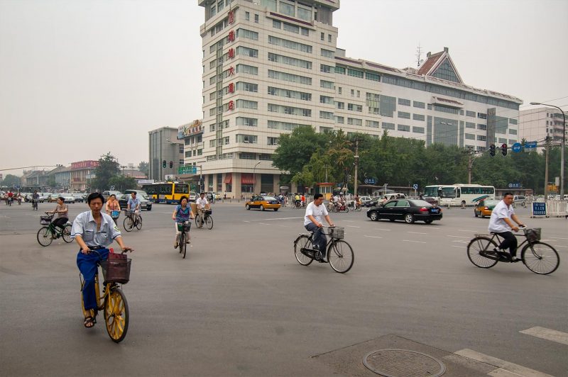 Cyklar i Beijings centrumtrafik, Kina