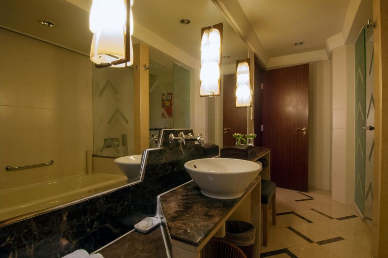 Tibet Hotel badrum, Chengdu Kina