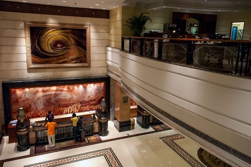 Reception på Tibet Hotel, Chengdu Kina