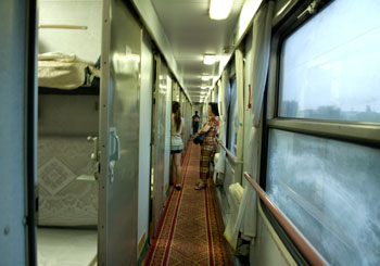 Softsleeper, tåg mellan Chengdu och Yangshuo