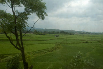 Tågresa mellan Chengdu och Yangshuo