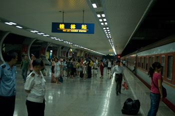 Tågstation i Yangshuo
