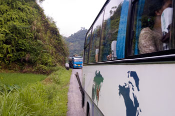 Bussresa från Yangshuo till risterasserna