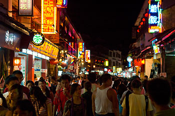 Kvällsliv i Yangshuo