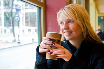 Frukost på Bruegger's Bagel Bakery