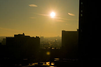 Utsikt från Hyatt Regency, Boston