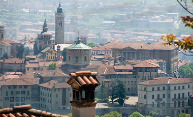 Uppe på Citta Alta, Bergamo