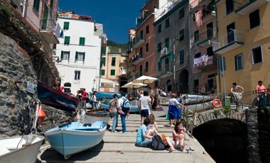 Riomaggiore hamn, Cinque Terre