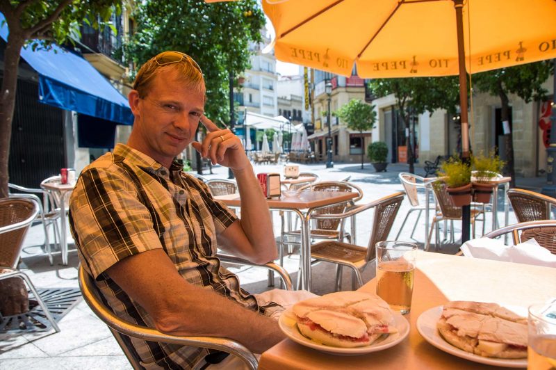 Lars på La Canilla i Jerez