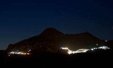 Casares sett från huset i Monte Viñas