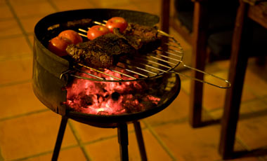 Grillkväll i huset i Monte Viñas