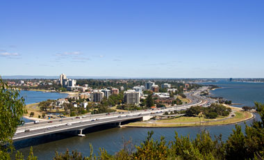 Utsikt från Kings Park, Perth