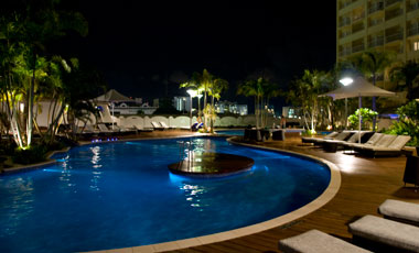 Pool by night, The Sebel Cairns Hotel, Cairns