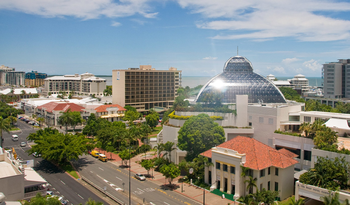 Utsikt från Sebel Hotel i Cairns, Queensland