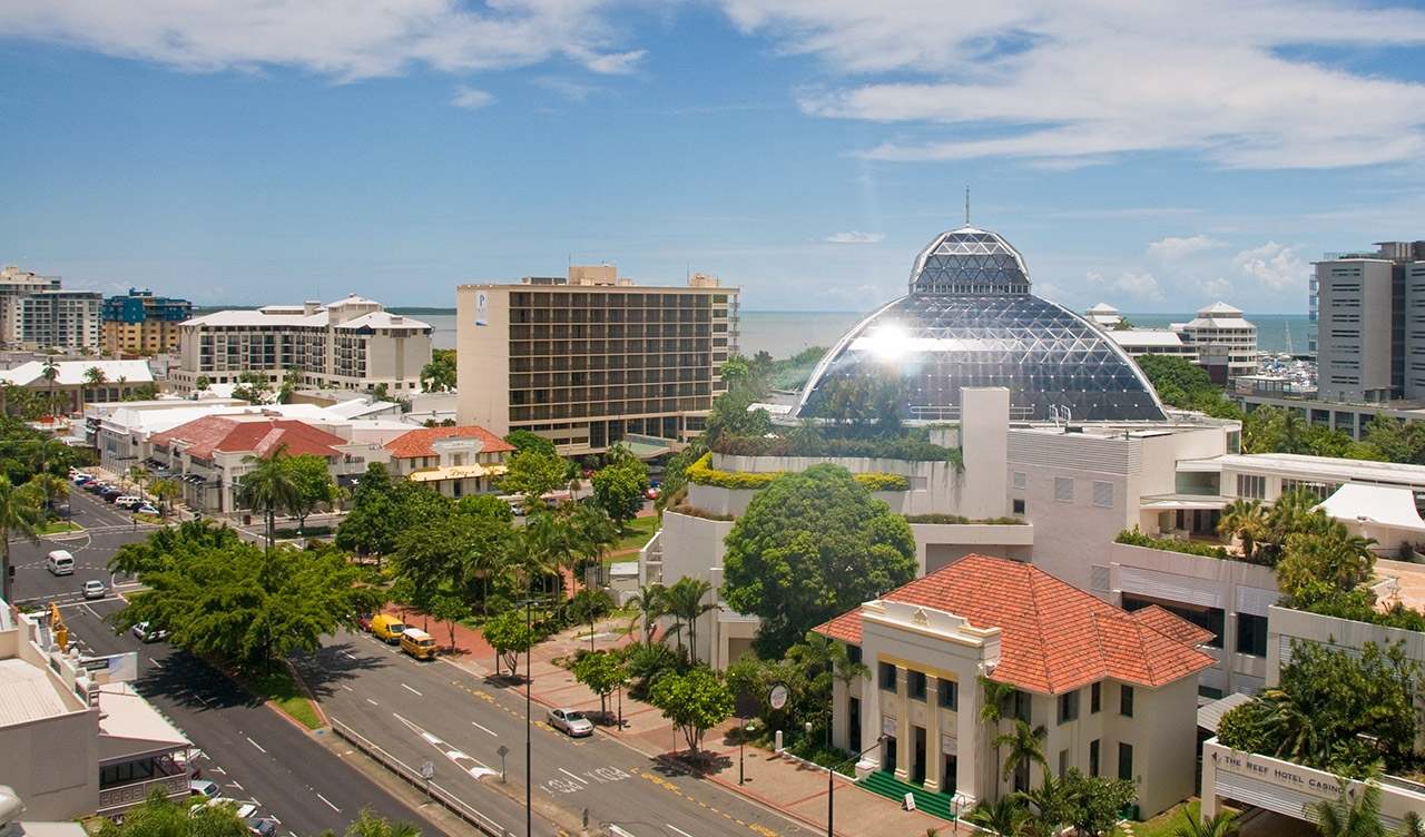 Utsikt från Sebel Hotel i Cairns, Queensland