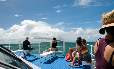 Quick Cat från Mission beach till Dunk Island