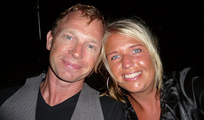 Lasse & Anki vid nyårsfirandet på Long Island Resort