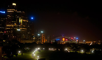 Harbour view, Utsikt från Bayview boulevard hotel, Sydney