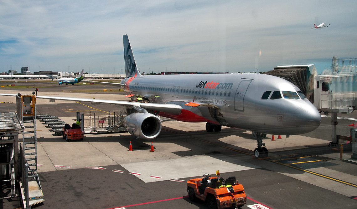 Jetstar flyg på Sydney flygplats