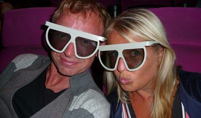 Lasse och Anki på IMAX, Darling Harbour