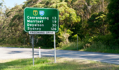 Bussresa tillbaka mot Sydney