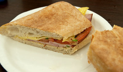 Panini på Pie Face, på Westfield, Bondi Junction