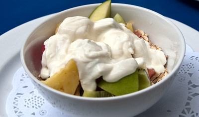 Frukost på café Quattro i Hyde Park