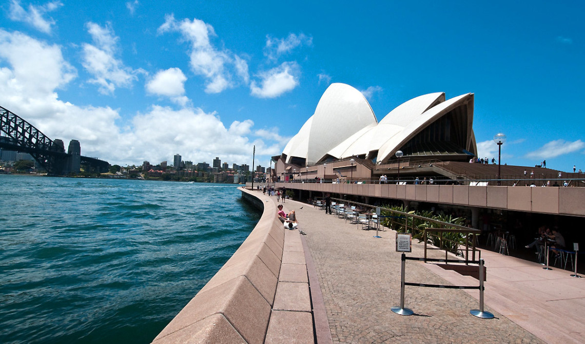 Sydney operahus och Sydney harbour