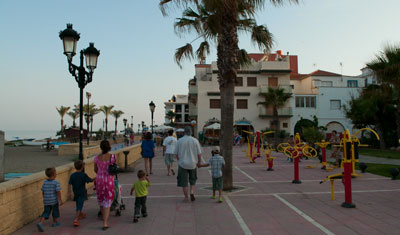 Sabinillas strandpromenad