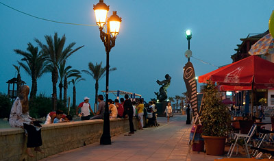 Sabinillas strandpromenad