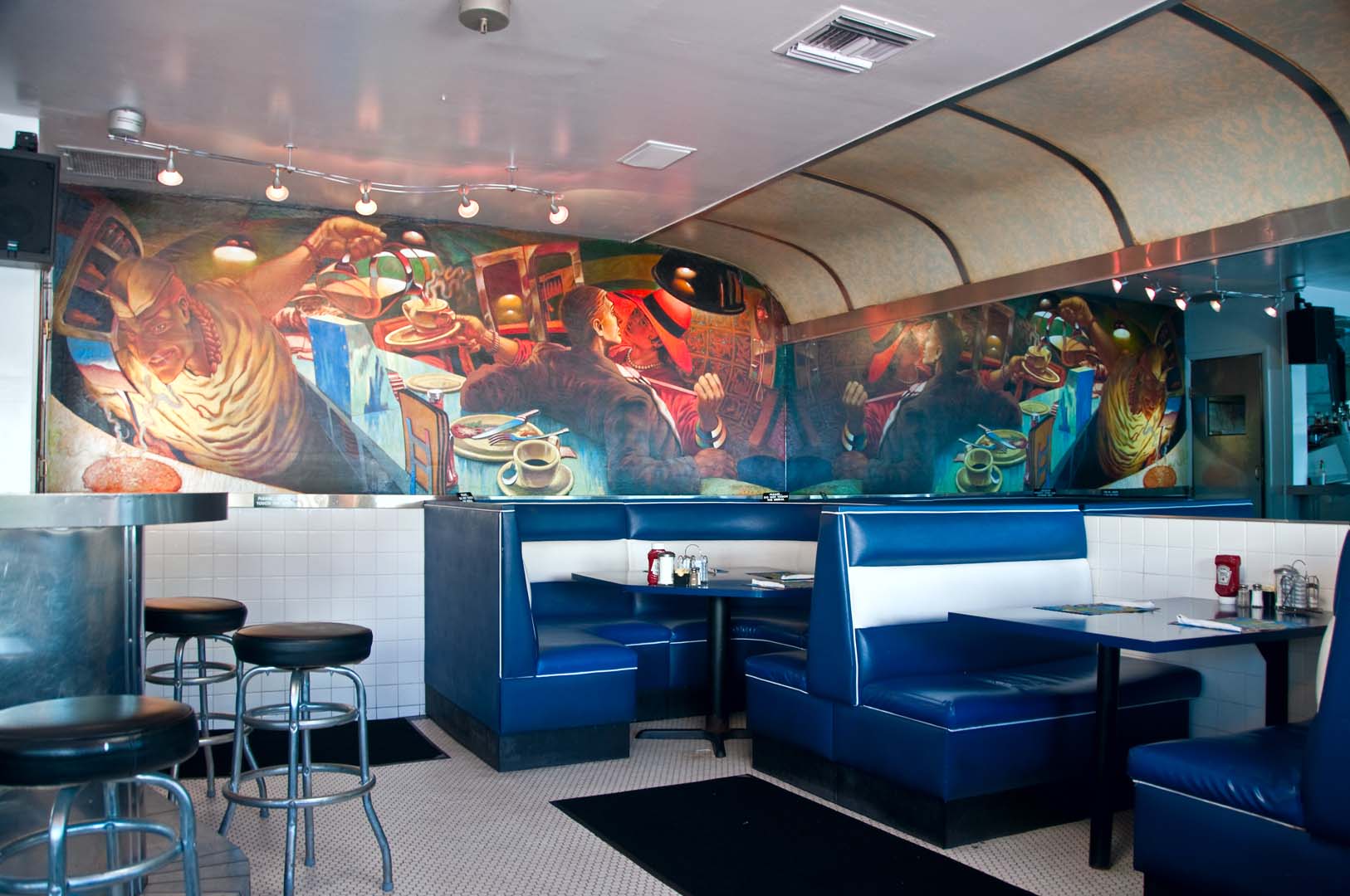 11th Street Diner Interior, Miami, Florida