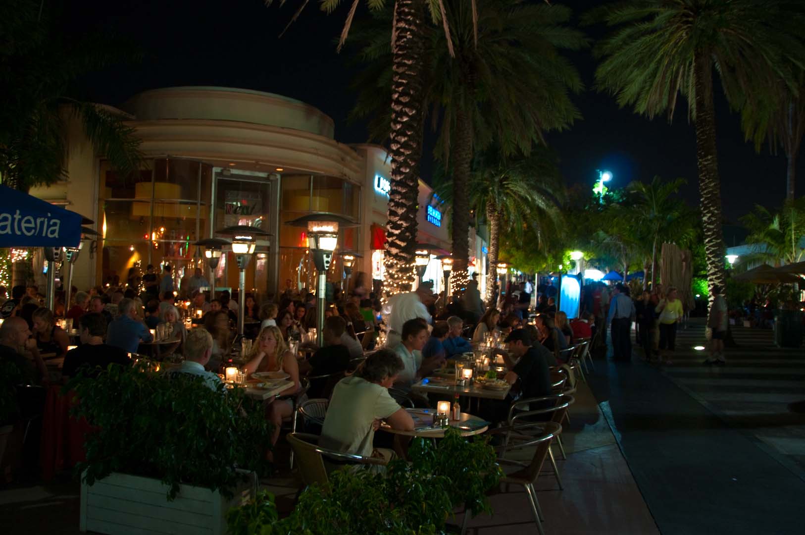 Restauranger på Lincoln Road, Miami