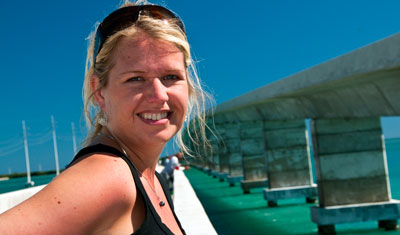 Anki pausar från bilresa mellan Miami till Key West