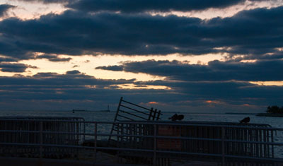 Solnedgång, Mallory Square, Key West