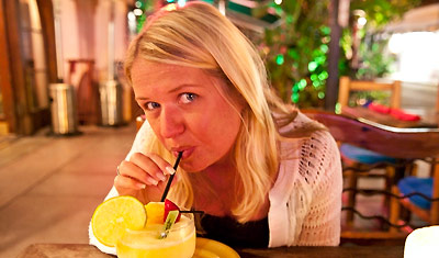 Anki med en Margarita, Oh! México Fresh-Mex Margarita Bar, Miami