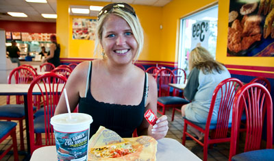 Anki på Taco Bell, Florida City