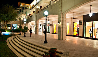 Kväll vid Village of Merrick Park, Miami