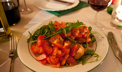 Bruschetta på Il Poeta Ristorante