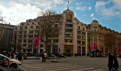 Louis Vuitton på Champs Elysee, Paris