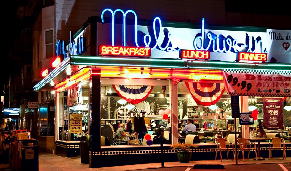 Exteriör Mels drive in, San Francisco